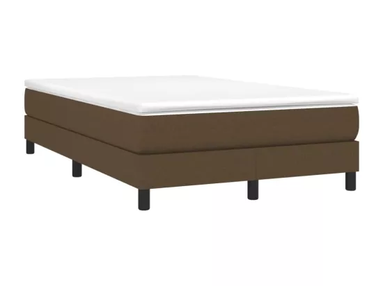 Sommier à lattes de lit Marron foncé 120x200 cm Tissu