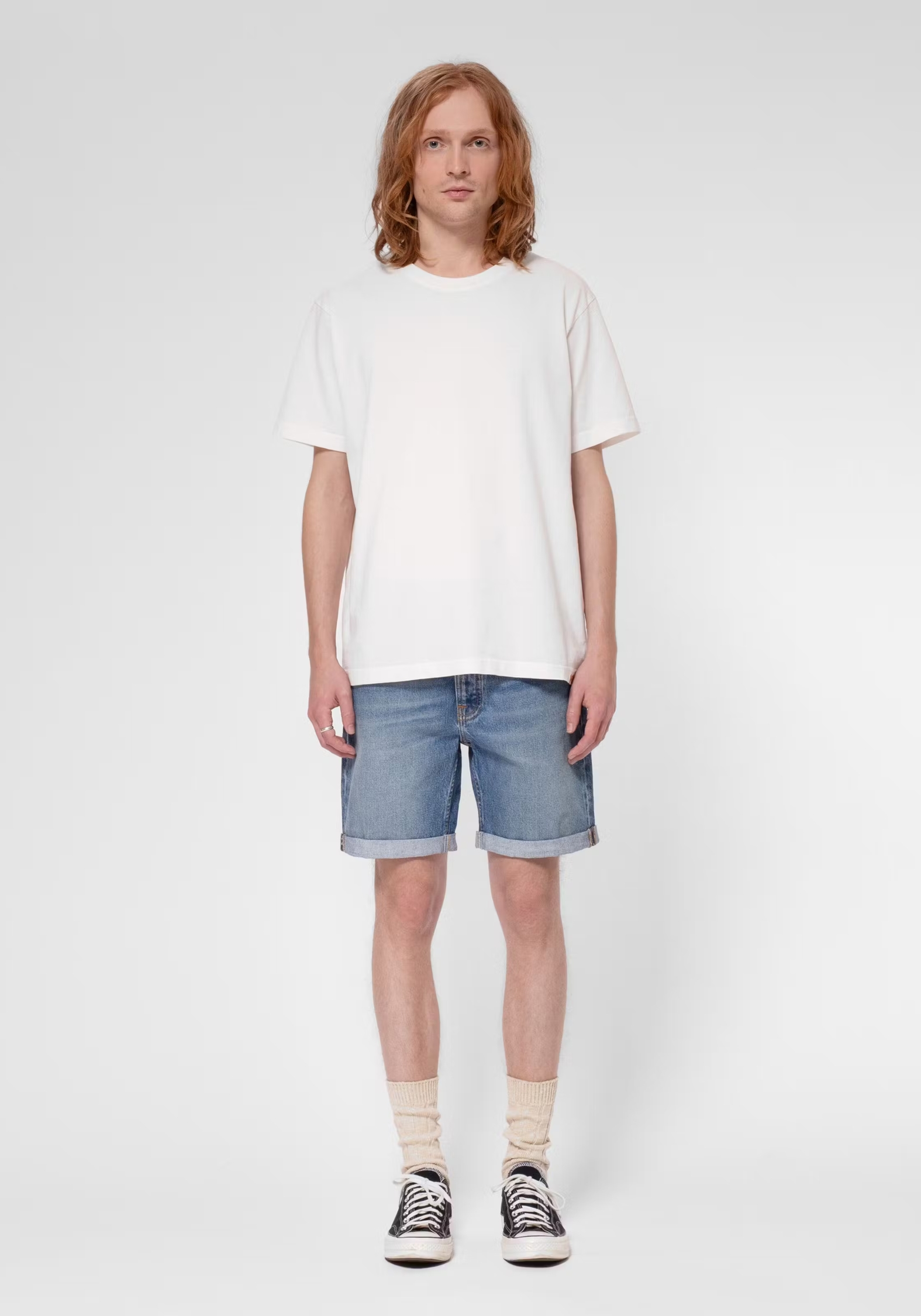 Nudie Jeans Jeans-Shorts Josh Denim Shorts Blue Haze