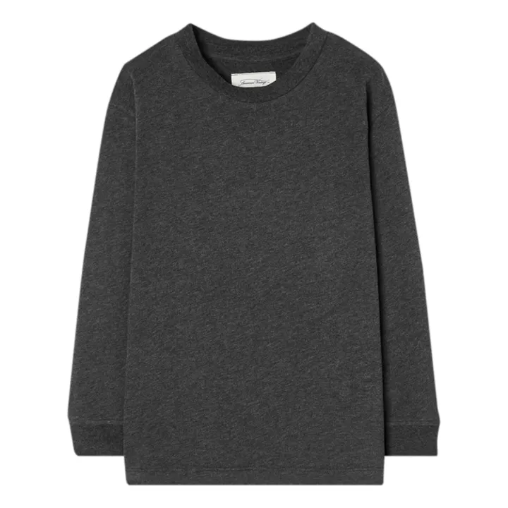 American Vintage T-shirt Manches Longues Gamipy | Gris anthracite