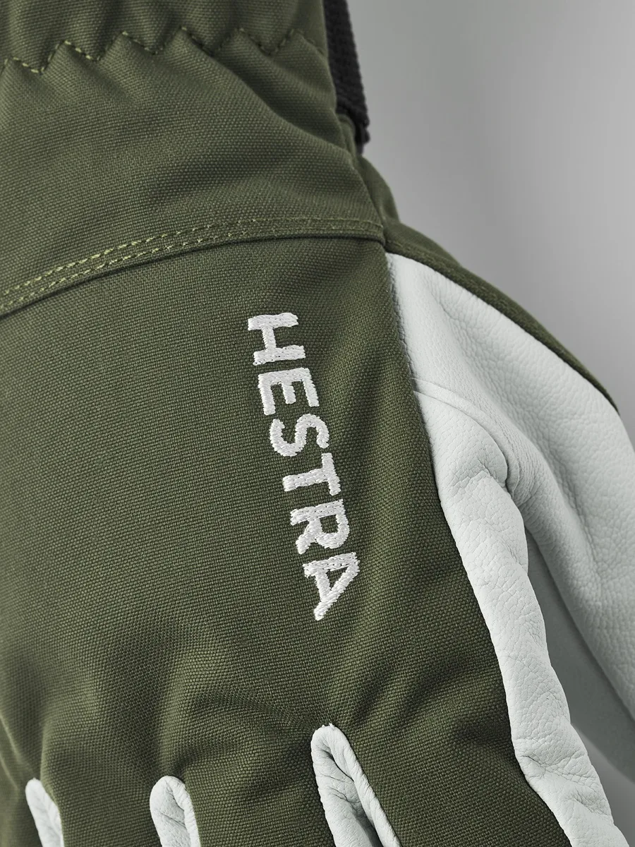 Hestra Army Leather Heli Ski Olive