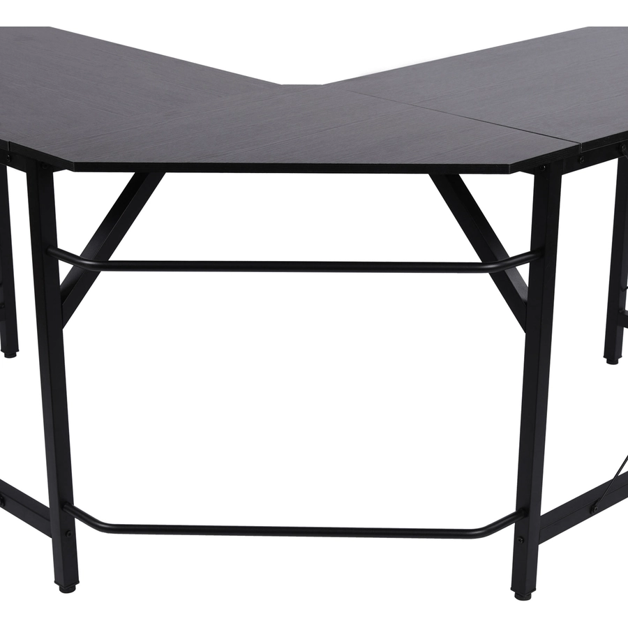 HOMCOM Winkelschreibtisch schwarz