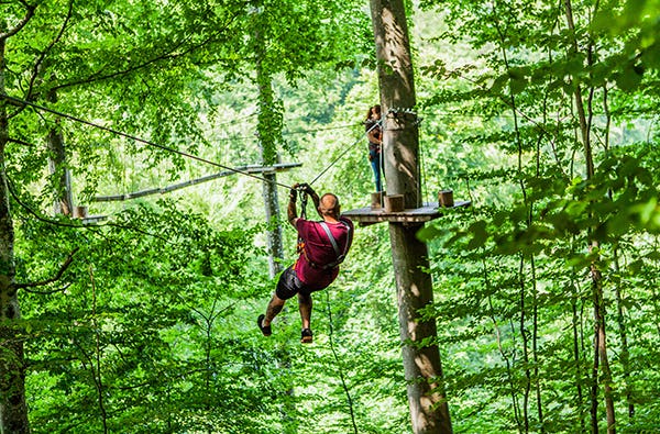 Flying Fox in Berlingen als besondere Geschenkidee