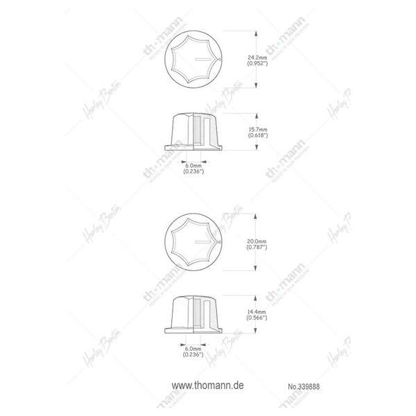 Harley Benton Parts J-Style Poti Set BK