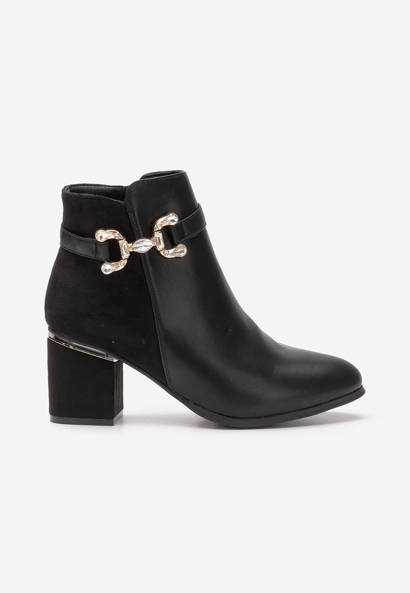 Bottines élégantes pour femme noires Safa