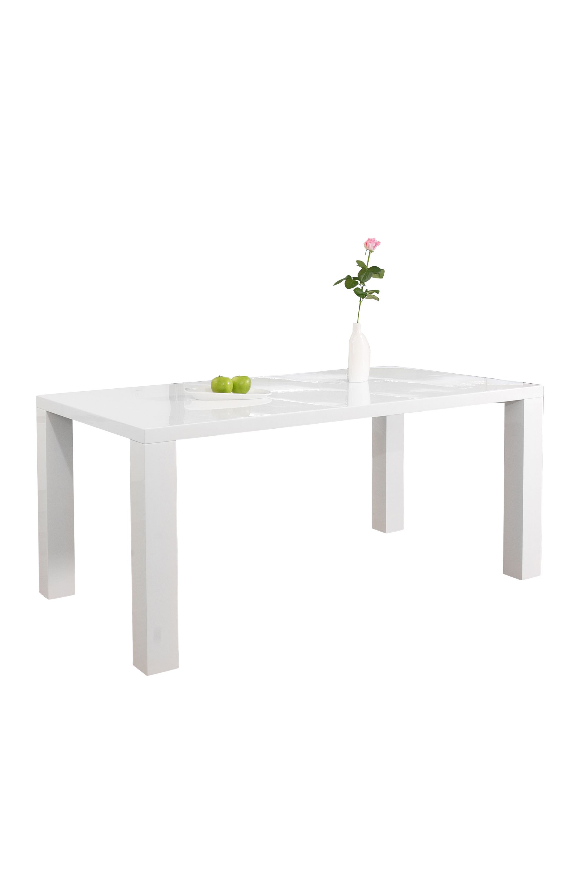 Esstisch 160x90x76 cm weiß Esszimmertisch Küchentisch Tisch Holztisch