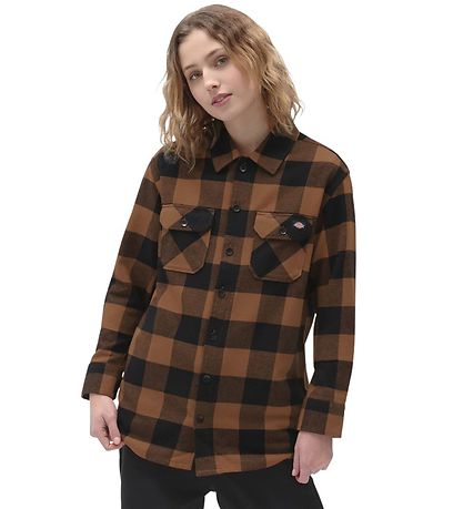 Dickies Hemd - Sacramento - Braun m. Karos