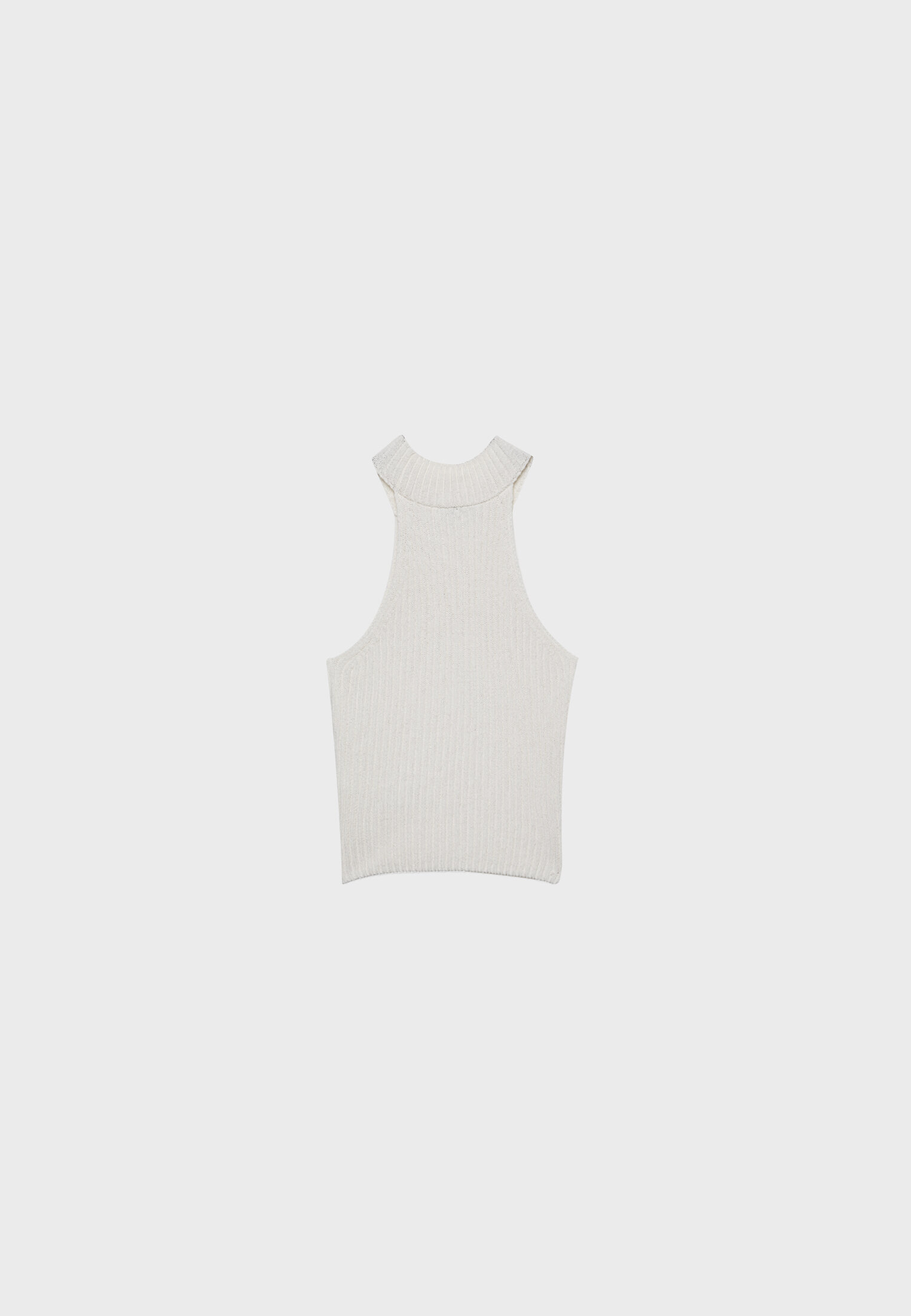 Top de tricô estilo halter