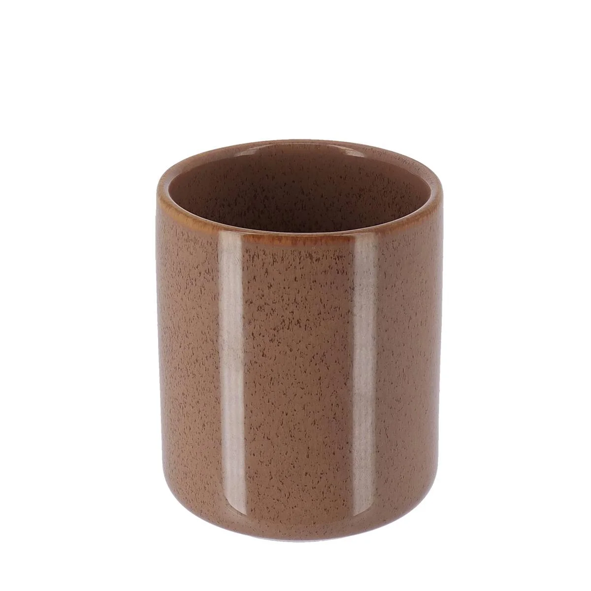 GOBELET GRES LAQUE CARAMEL