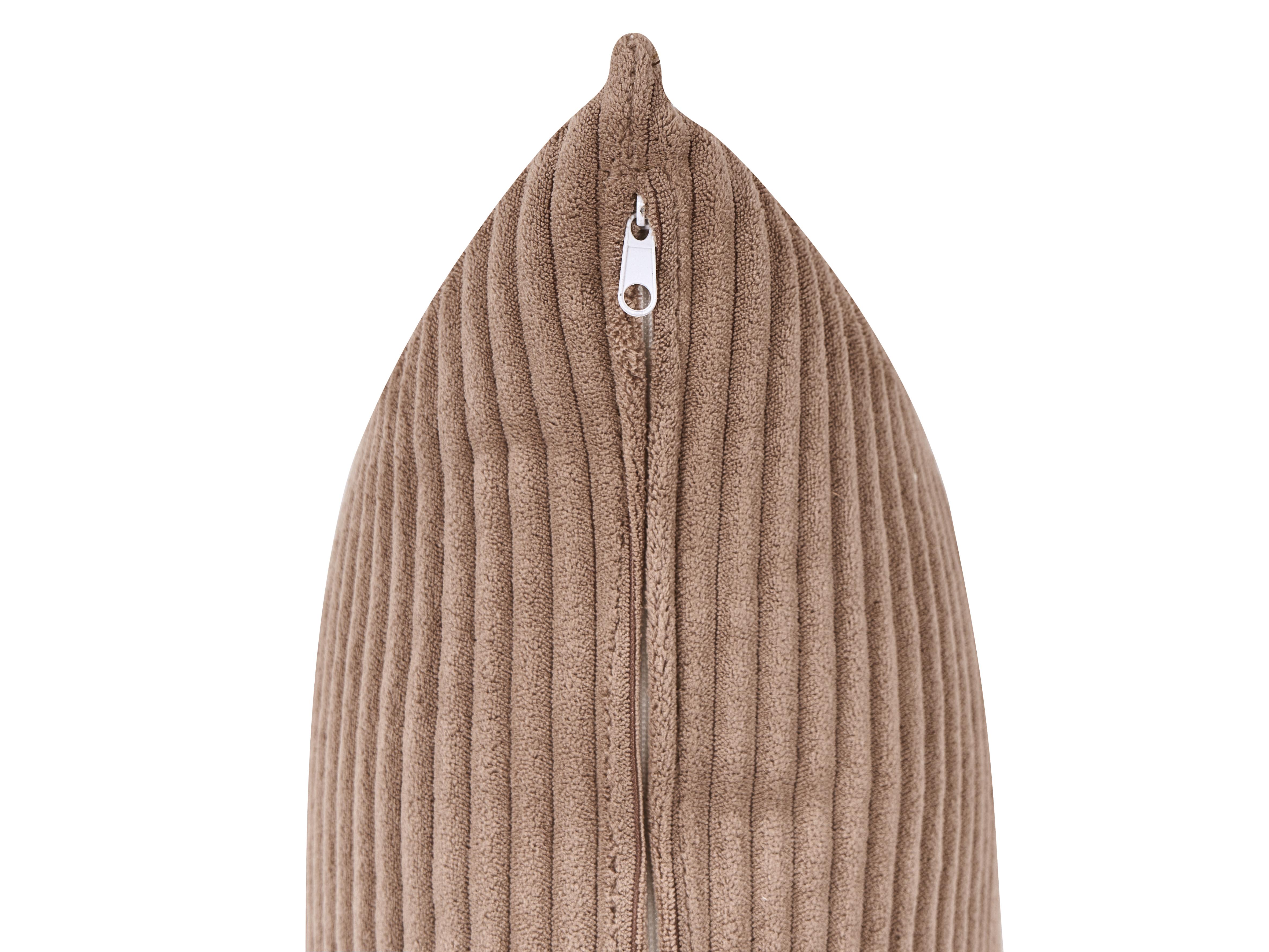Modulaire hoekbank 4-zits LEMVIG Corduroy Zandbeige linkszijdig