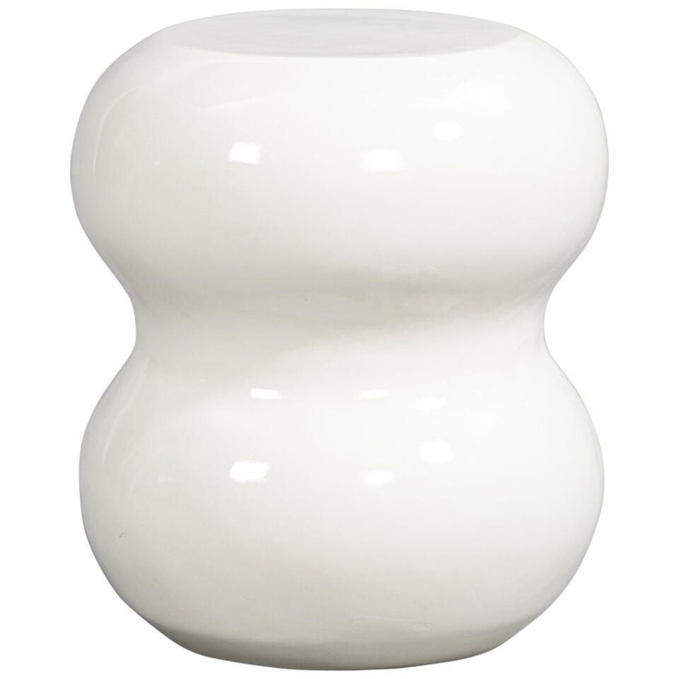 Bijzettafel Carballo - wit - 44xØ38 cm