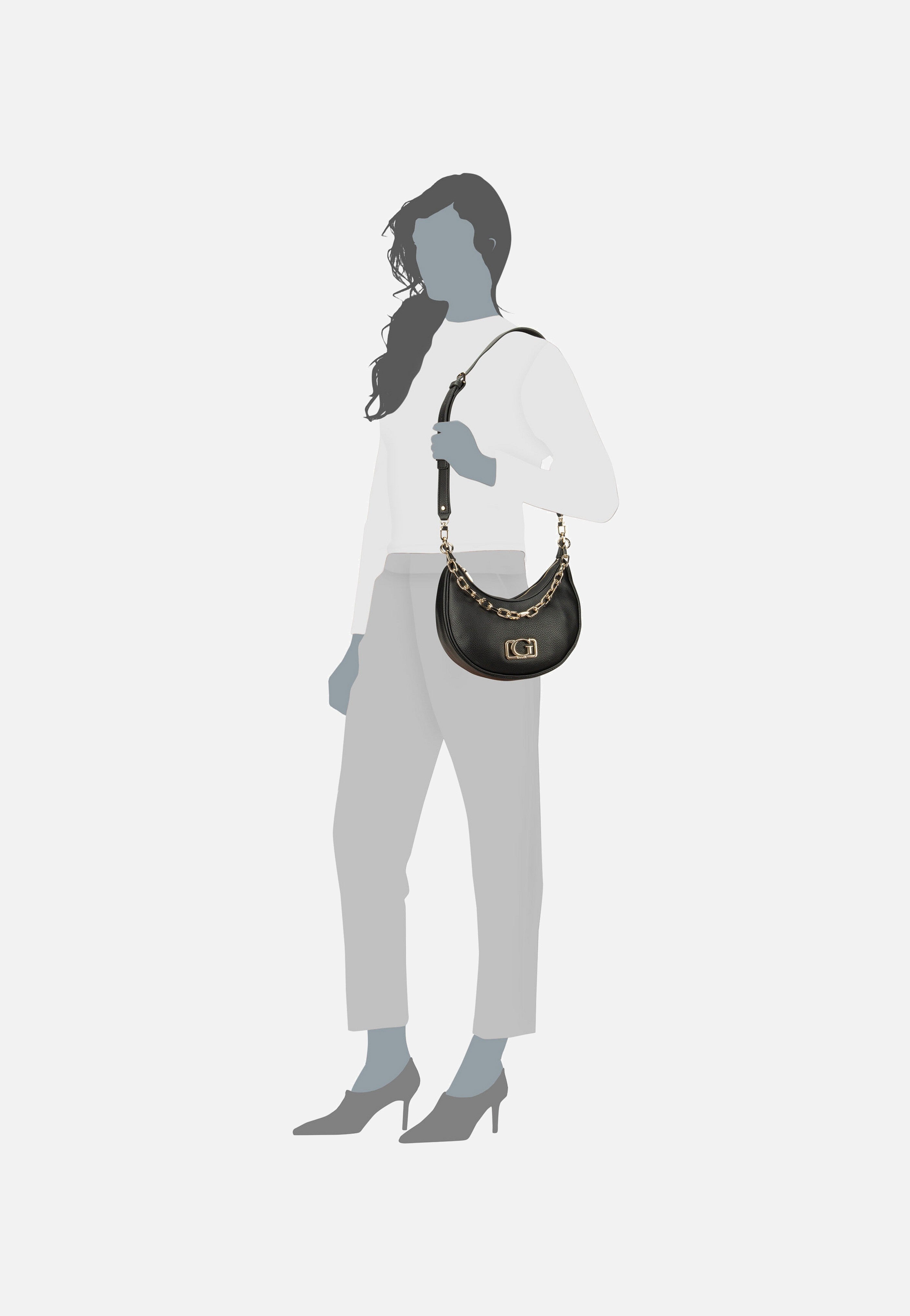 Circe Hobo Shoulder 42010 Black - Umhängetasche