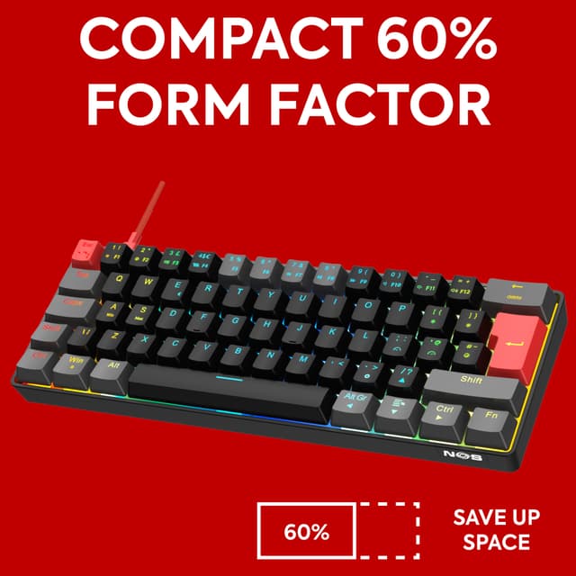 NOS C-450 Mini PRO RGB gaming-tastatur (Late Night)