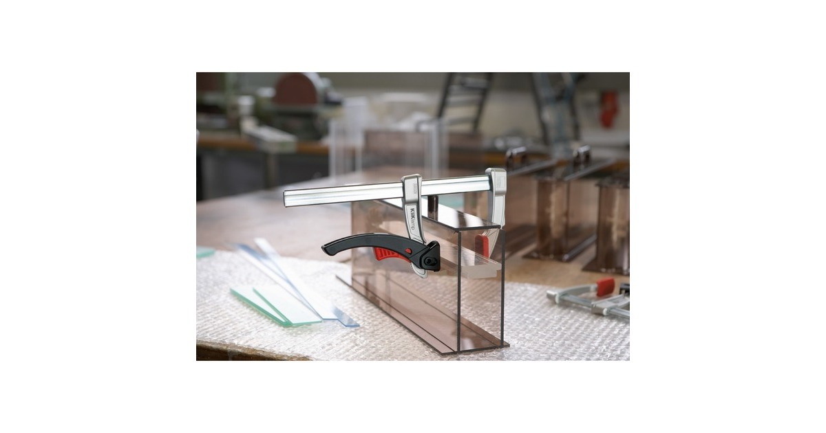 BESSEYSnelspanklem KliKlamp KLI20 lijmklem  (Zilver/zwart)
