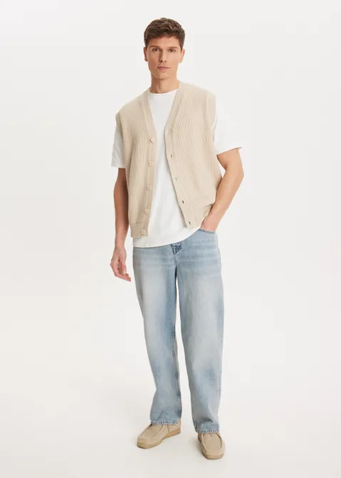 Vest mouwloos zand (ZND.L)