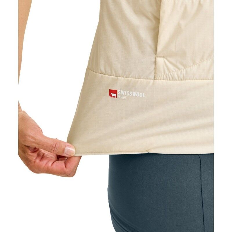 Swisswool Piz Duan Vest - Doudoune sans manche en laine mérinos femme