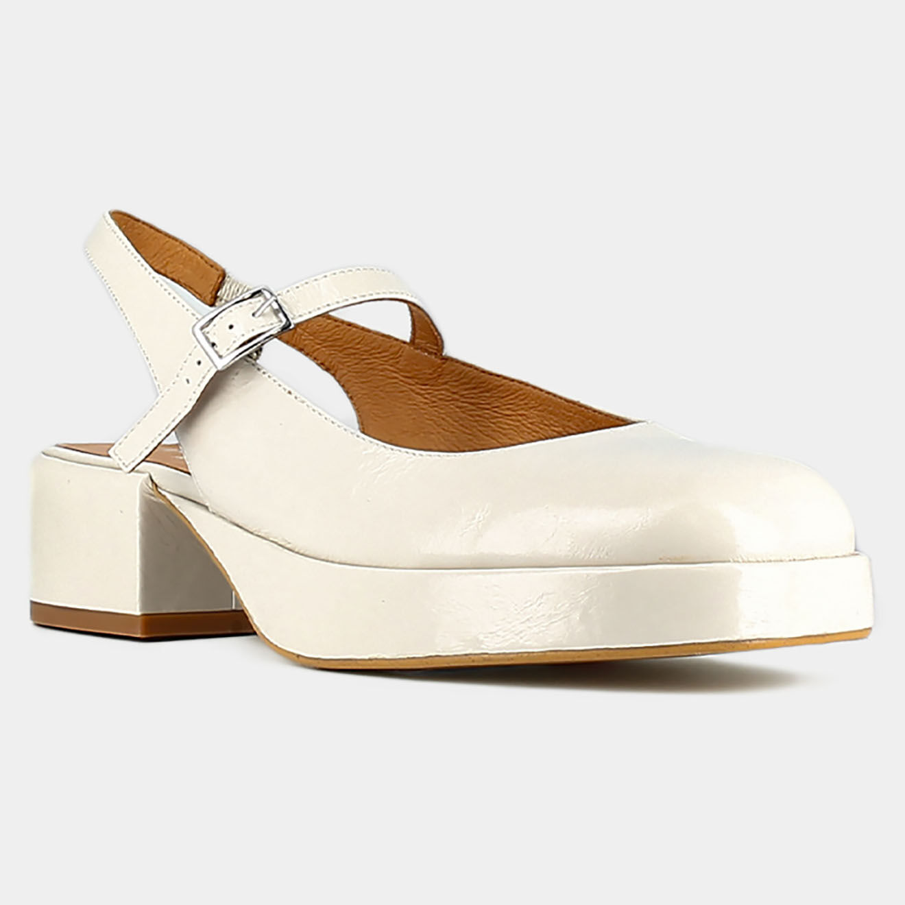 Jonak Babies en Cuir Verane écrues - Talon 4 cm