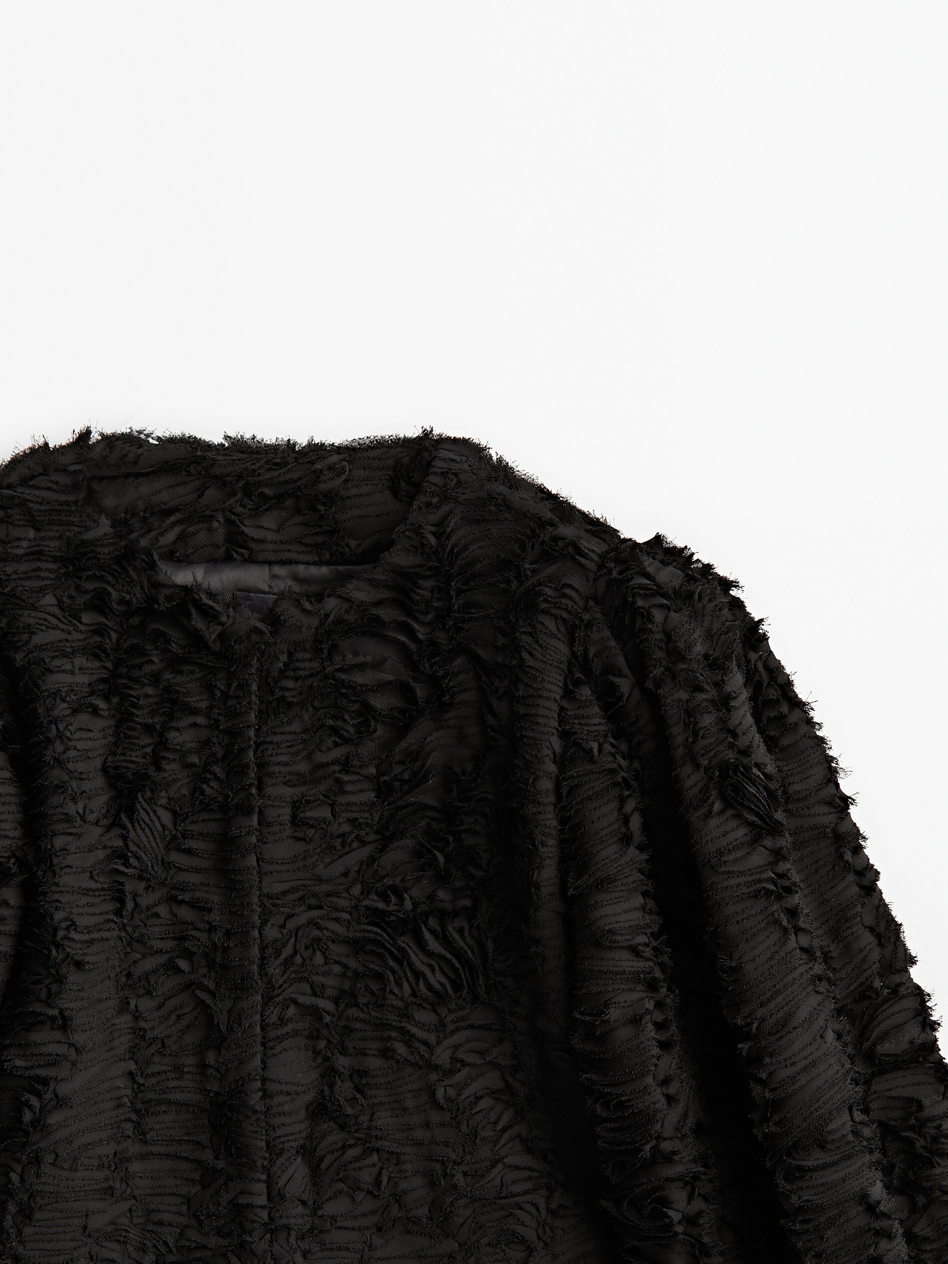 Chaqueta estrutura bucle -Studio - NEGRO