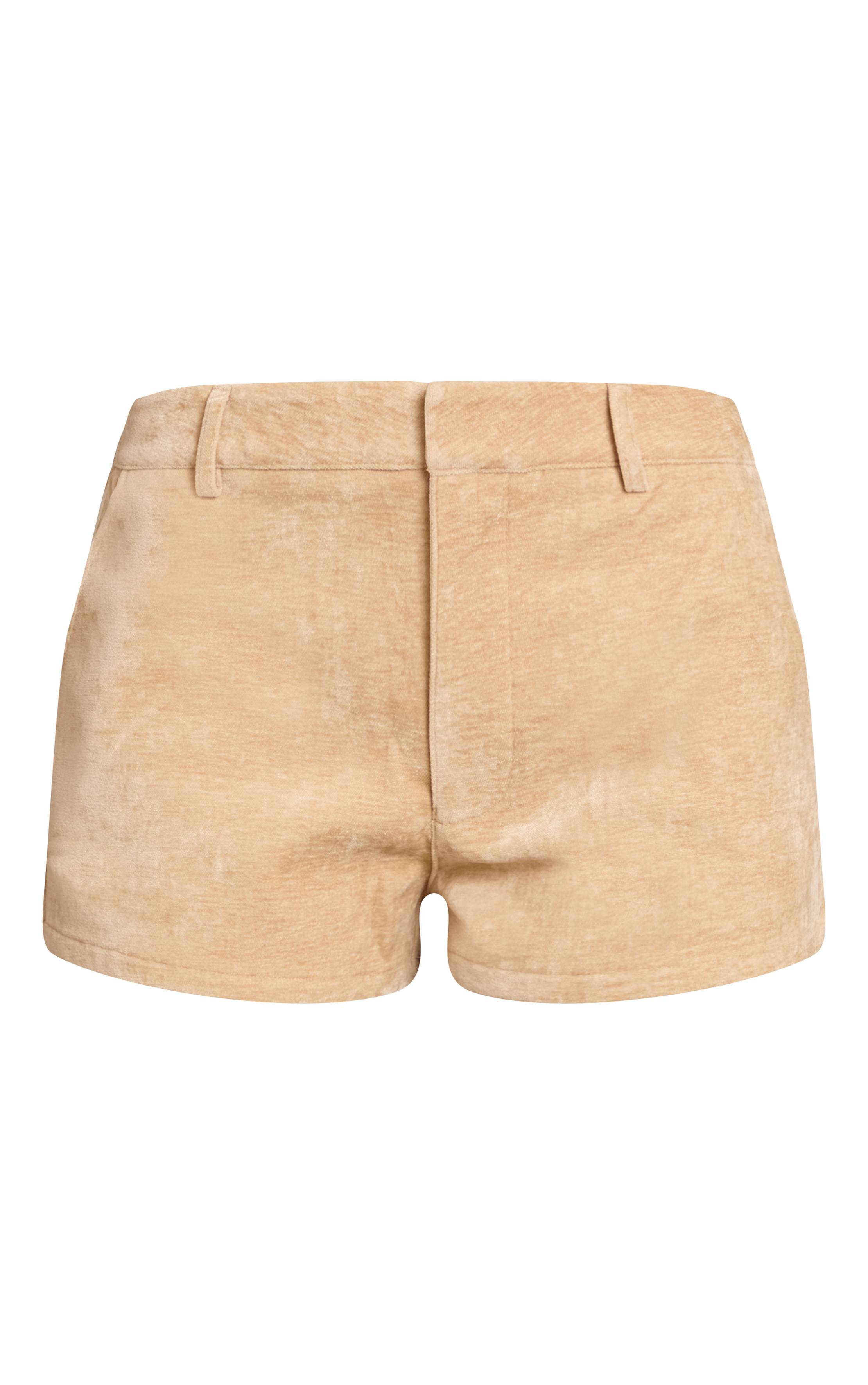 Camel Short Micro En Velours