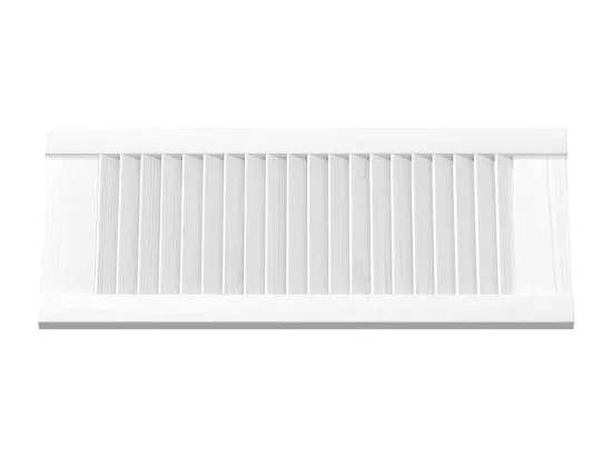 Porte d'armoire à persiennes blanc 61,5x29,5 cm