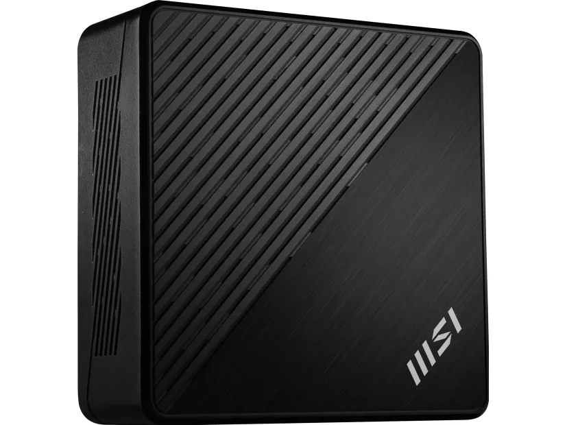 MSI Cubi 5 12M 021BDE - Barebone - mini PC - 1 x Core i5 1235U / op til 4.4 GHz - RAM 0 GB - UHD Graphics - Gigabit Ethernet, 2.5 Gigabit Ethernet, IEEE 802.11ax (Wi-Fi 6E), Bluetooth 5.3 - sort