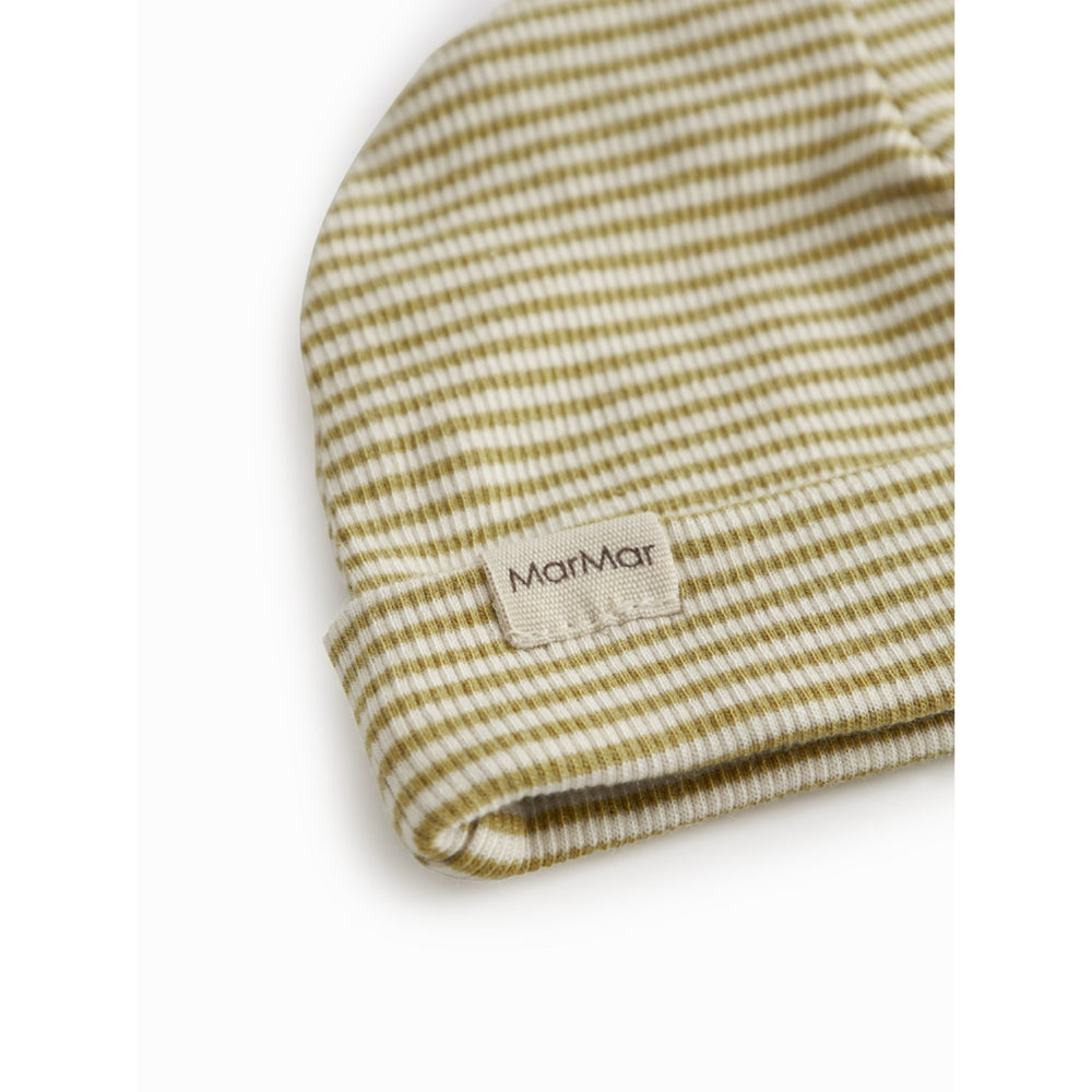 Køb MarMar Newborn Modal Fine Rib Olive Stripe Aiko Hue