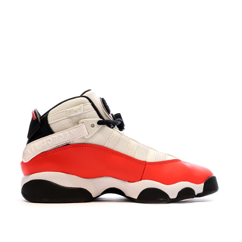 Nike Baskets Blanc/Rouge Garçon Nike Jordan 6 Rings
