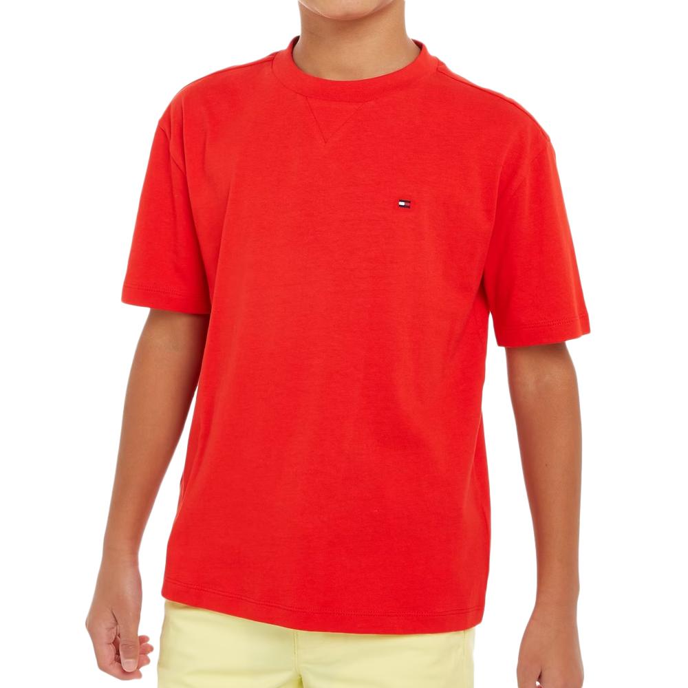 Tommy Hilfiger T-shirt Rouge Garçon Tommy Hilfiger Essential