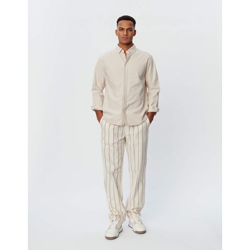 Les Deux Kristian Linen B.D. Skjorte, Ivory, XXL
