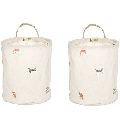 OYOY Aufbewahrungskörbe - 2er-Pack - Moira - Small - Multi