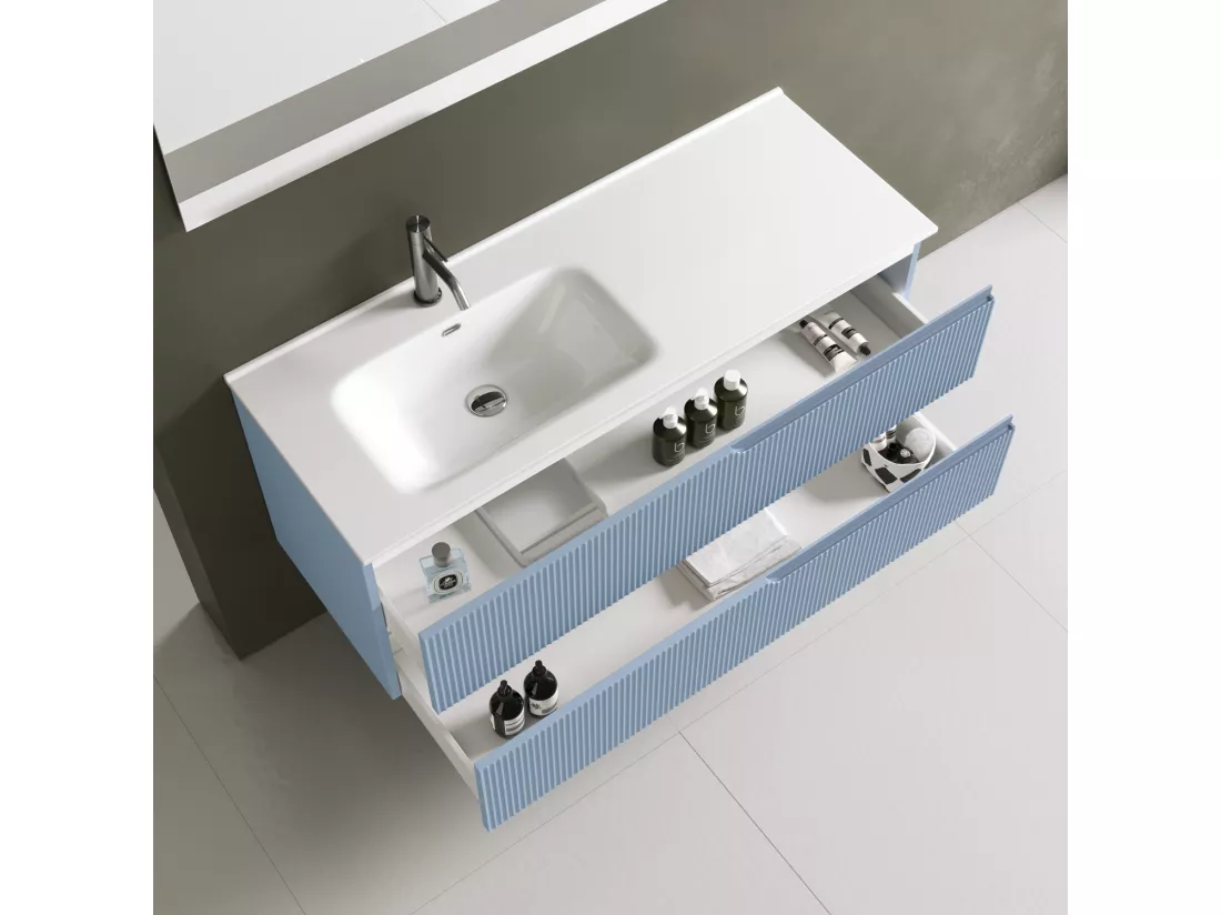 Ensemble salle de bain SX vasque 4 pièces VENERE bleu tiffany