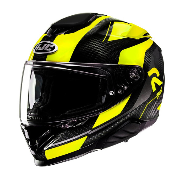 HJC - Casque RPHA 71 Carbon Hamil MC3H / Noir / Jaune fluo
