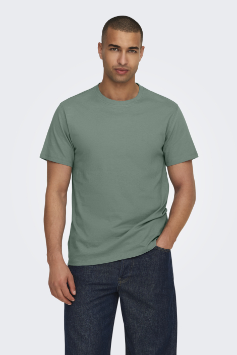 Only & Sons groene heren t-shirt