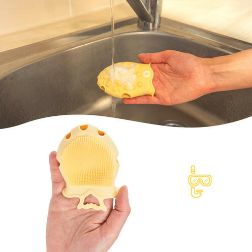 Brosse de massage en silicone - BADABULLE