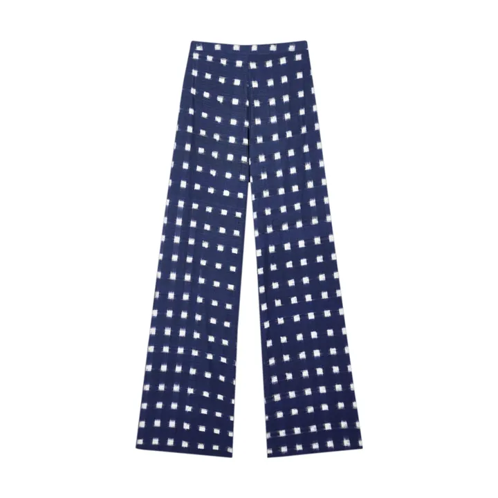 Maria de la Orden Pantalon Love Ikat | Bleu marine