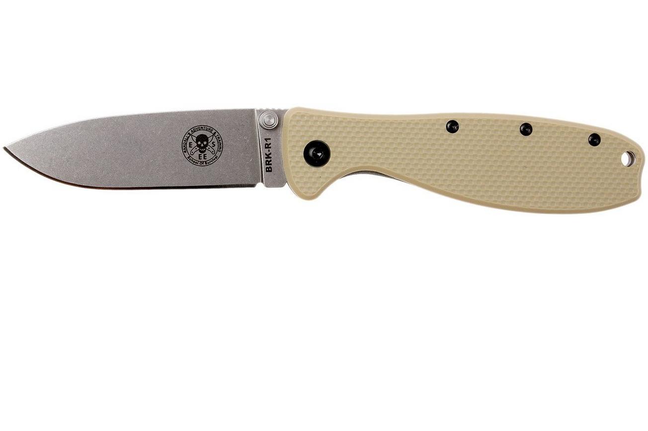 ESEE Knives Zancudo D2 Desert Tan-Stonewashed, BRKR2DT zakmes