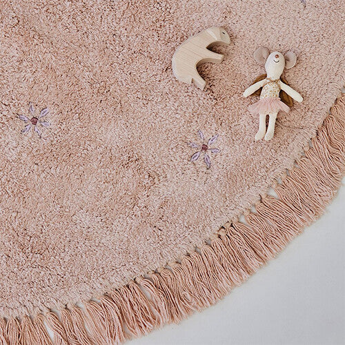 Tapis petit vloerkleed nora flower - Ø130 cm