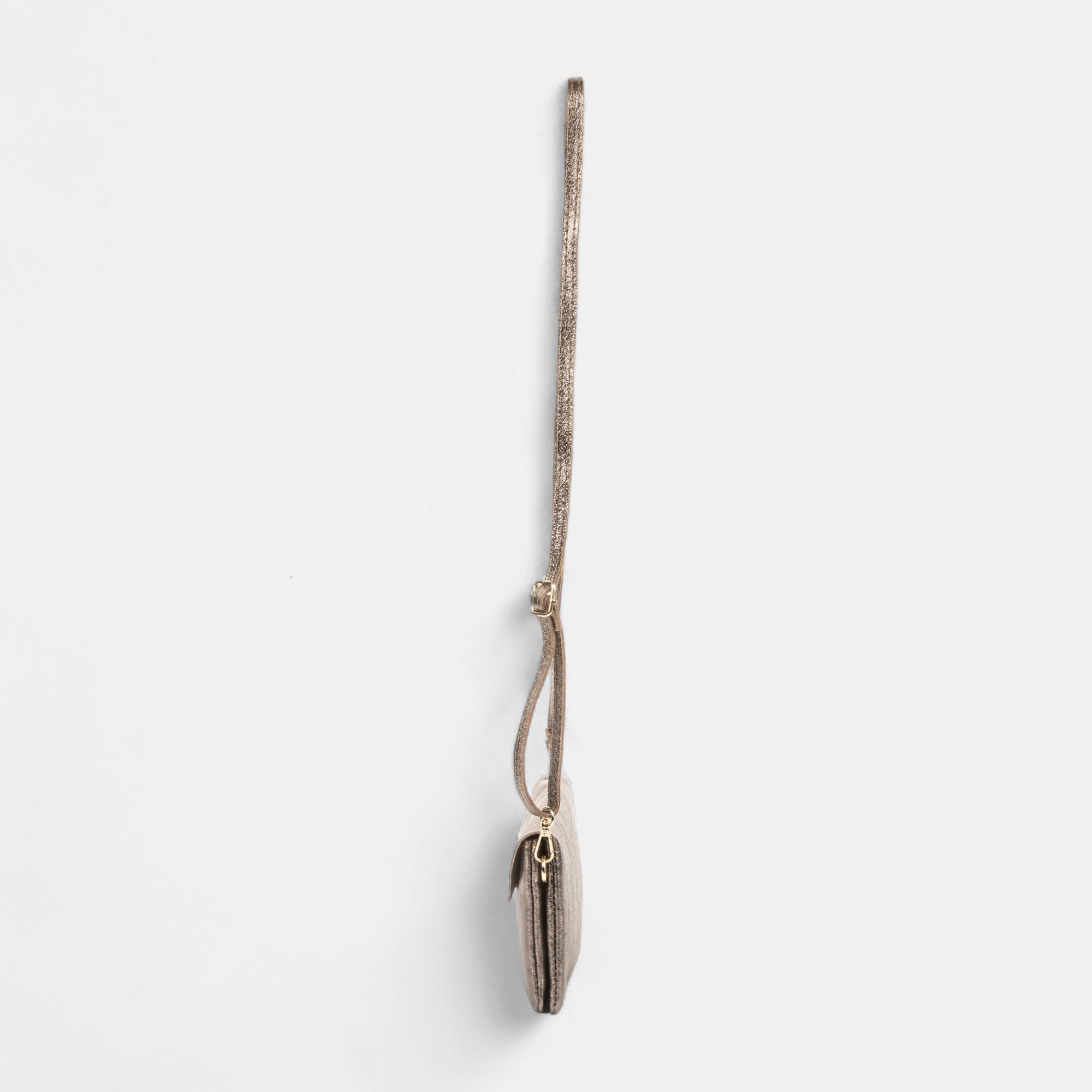 Sac bandoulière en cuir bronze
