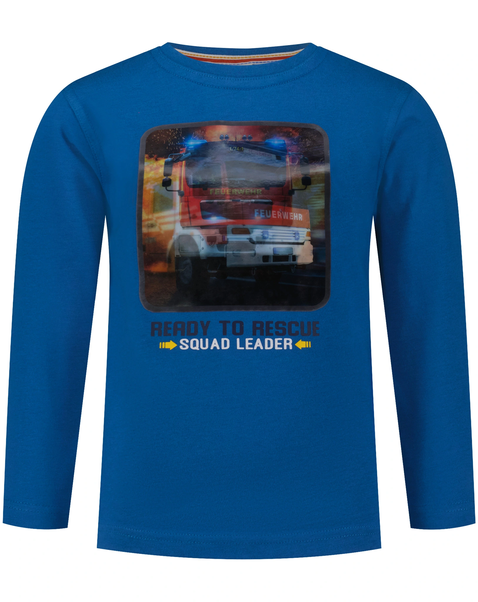 Langarmshirt FULL SPEED - FIRE TRUCK in alaska blue