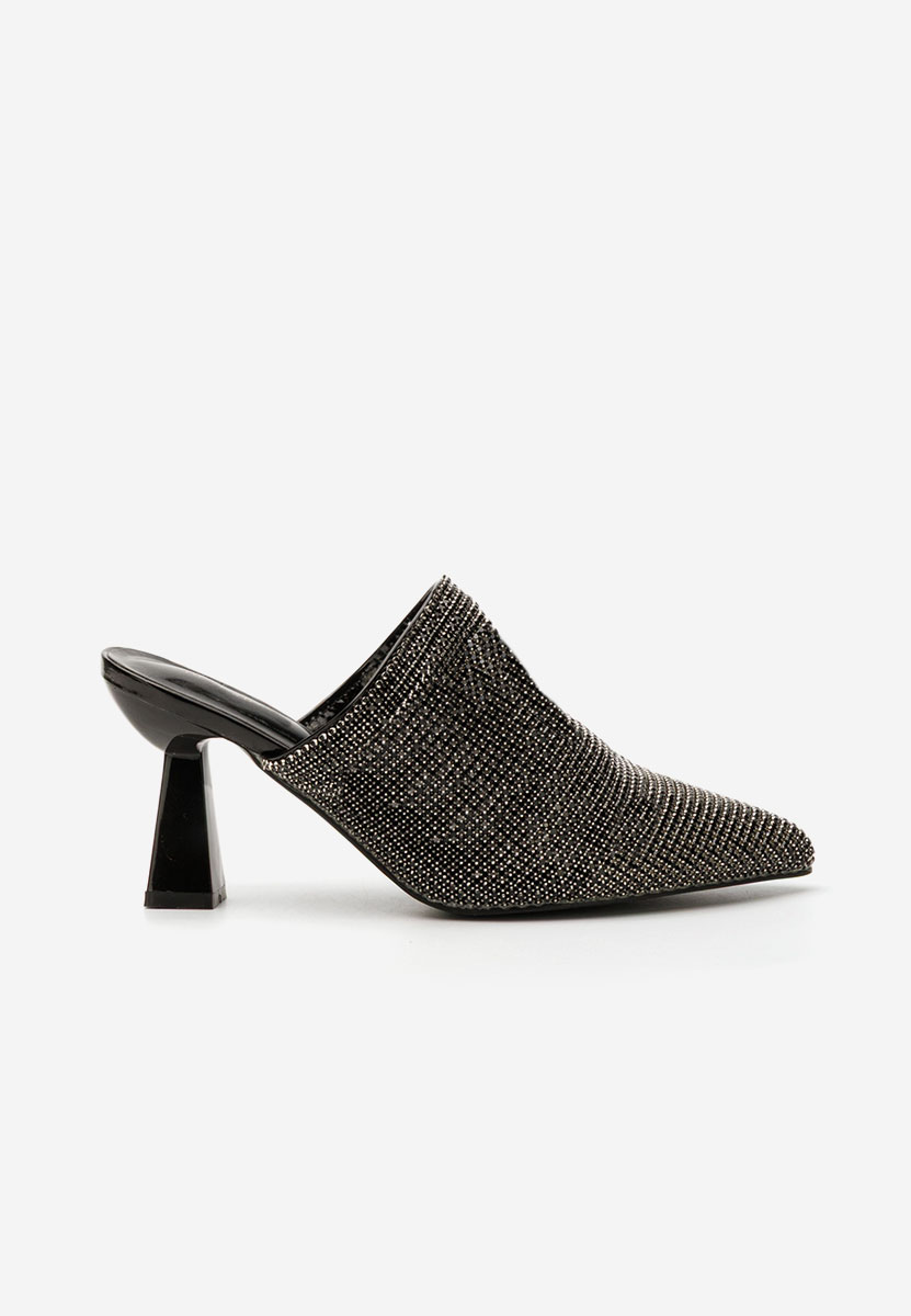 Mules élégantes noirs Vanelsa