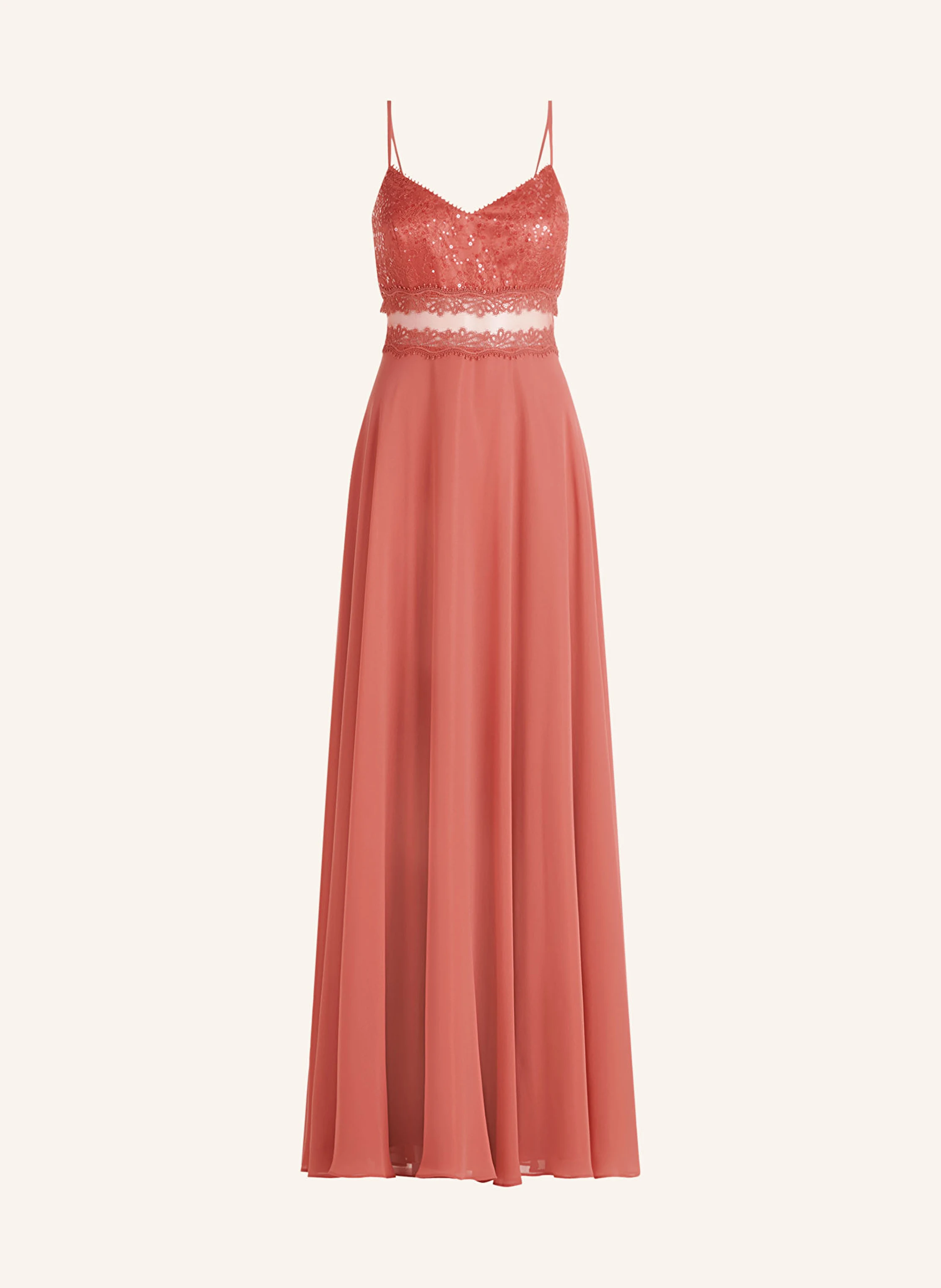 VM Vera Mont Abendkleid mit Spitze und Pailletten