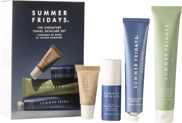 SUMMER FRIDAYS Det eksklusive plejesæt til rejser - fugter og lindrer