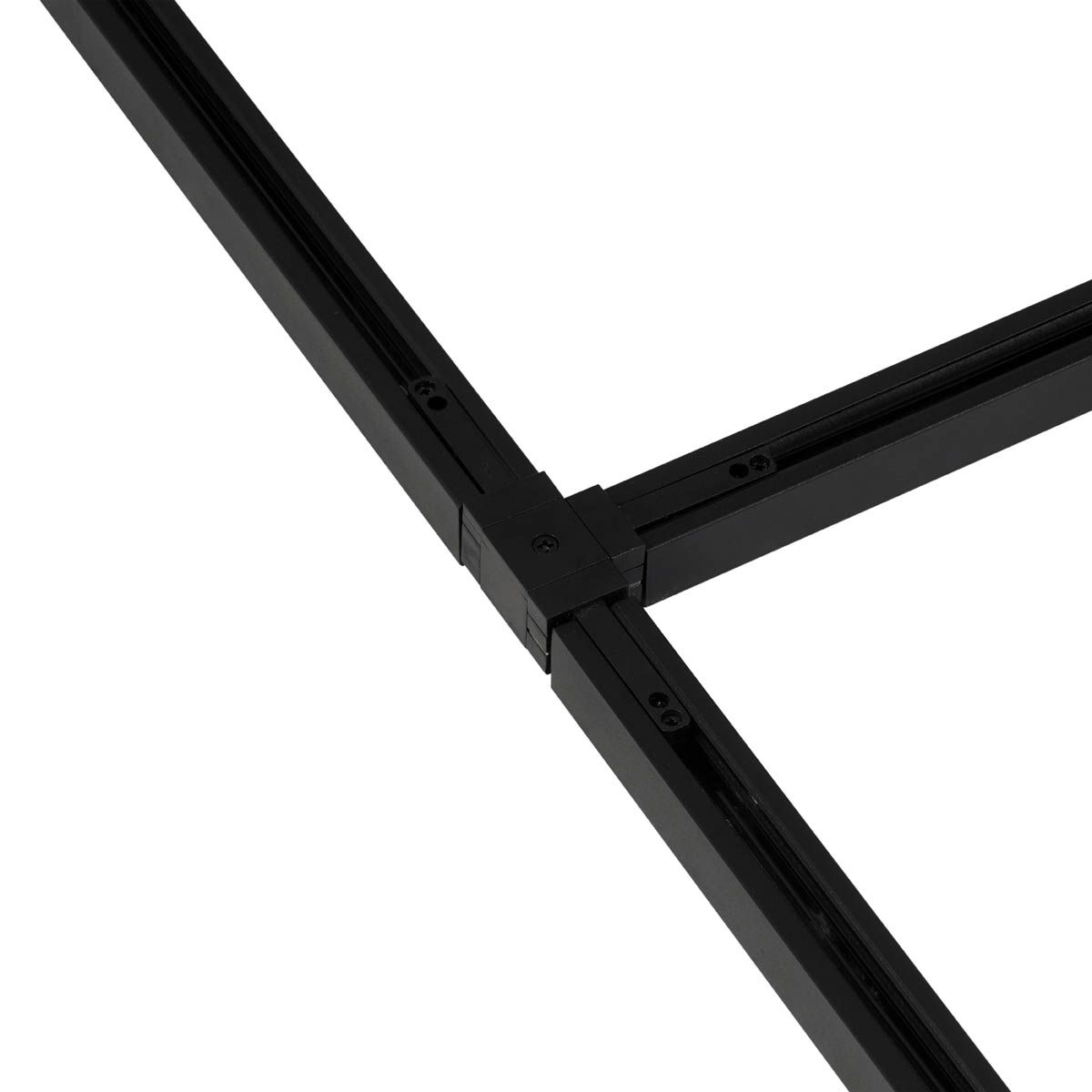 Modern railsysteem met 10 spots zwart 1-fase - Slimline Uzzy