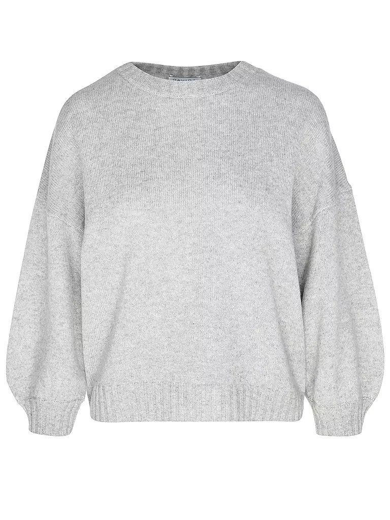 DAVIDA Kaschmirpullover hellgrau