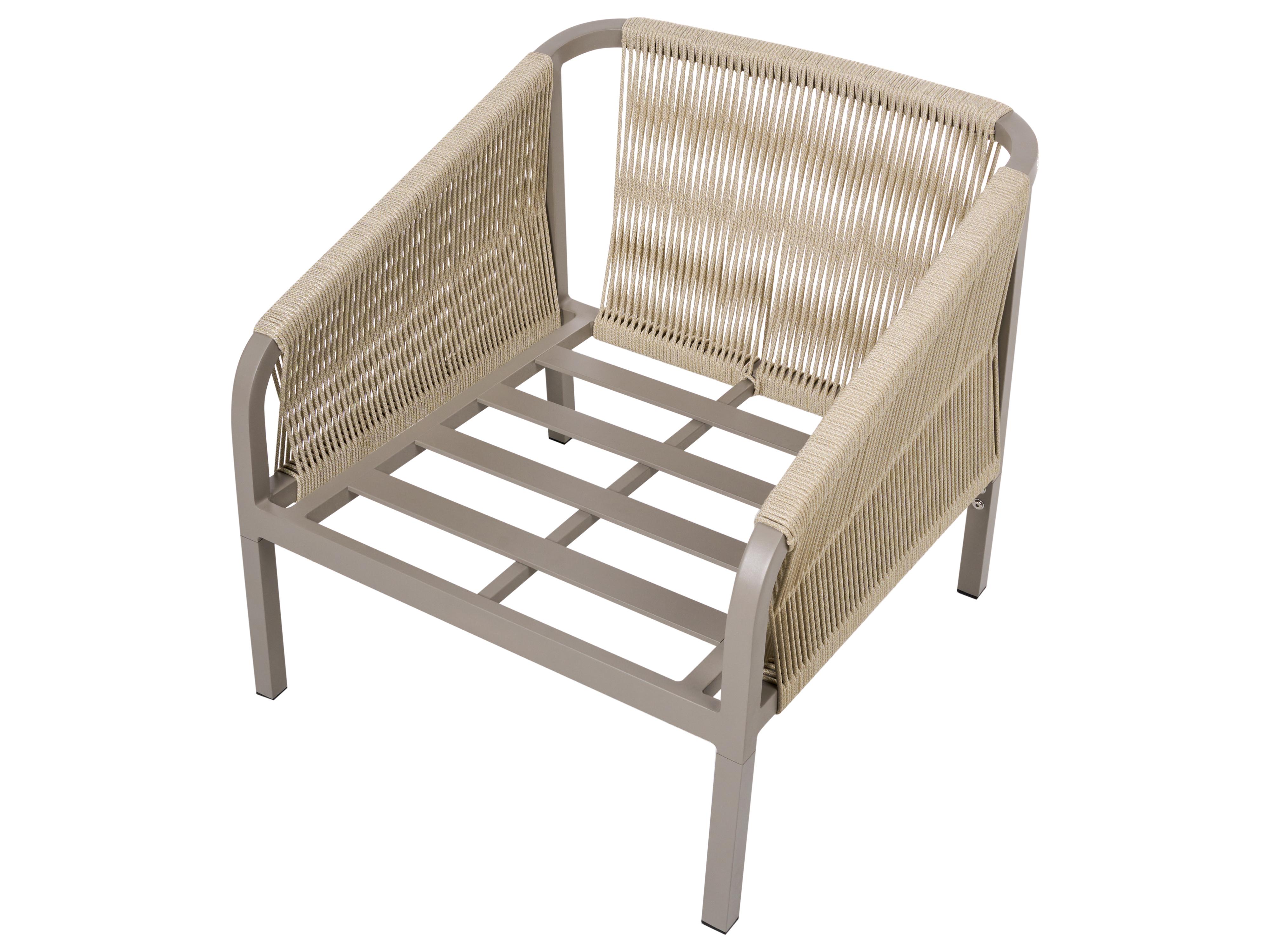 Loungeset met tafel 5-zits MURATO Metaal Beige