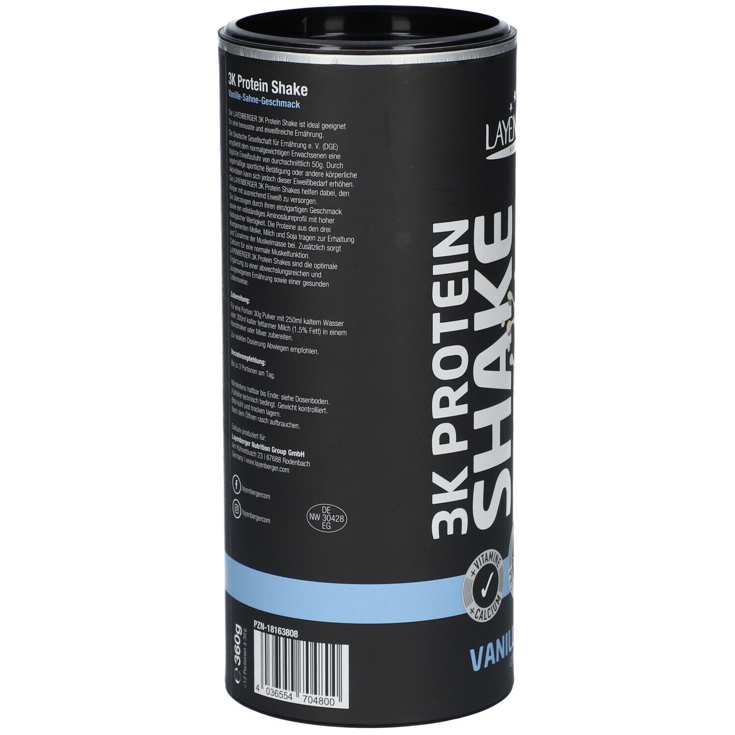 3K PROTEIN SHAKE Vanille-Sahne
