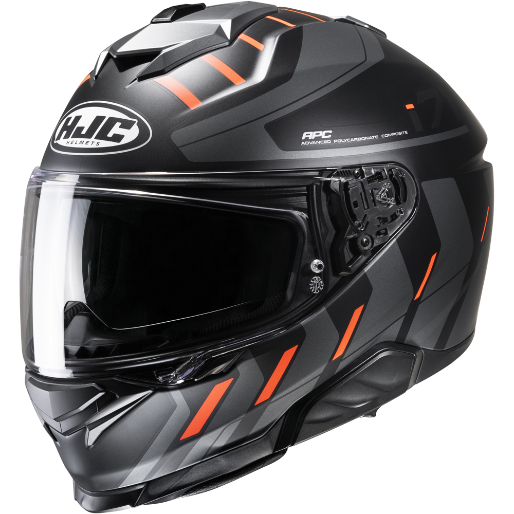 HJC - Casque i71 Simo MC6HSF / Gris / Noir / Orange / Mat