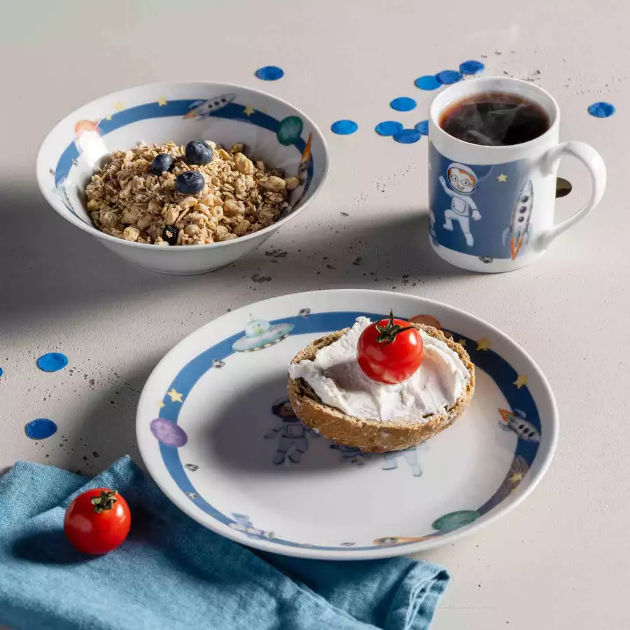 Leonardo Kindergeschirr Set BAMBINI AVVENTURA blau