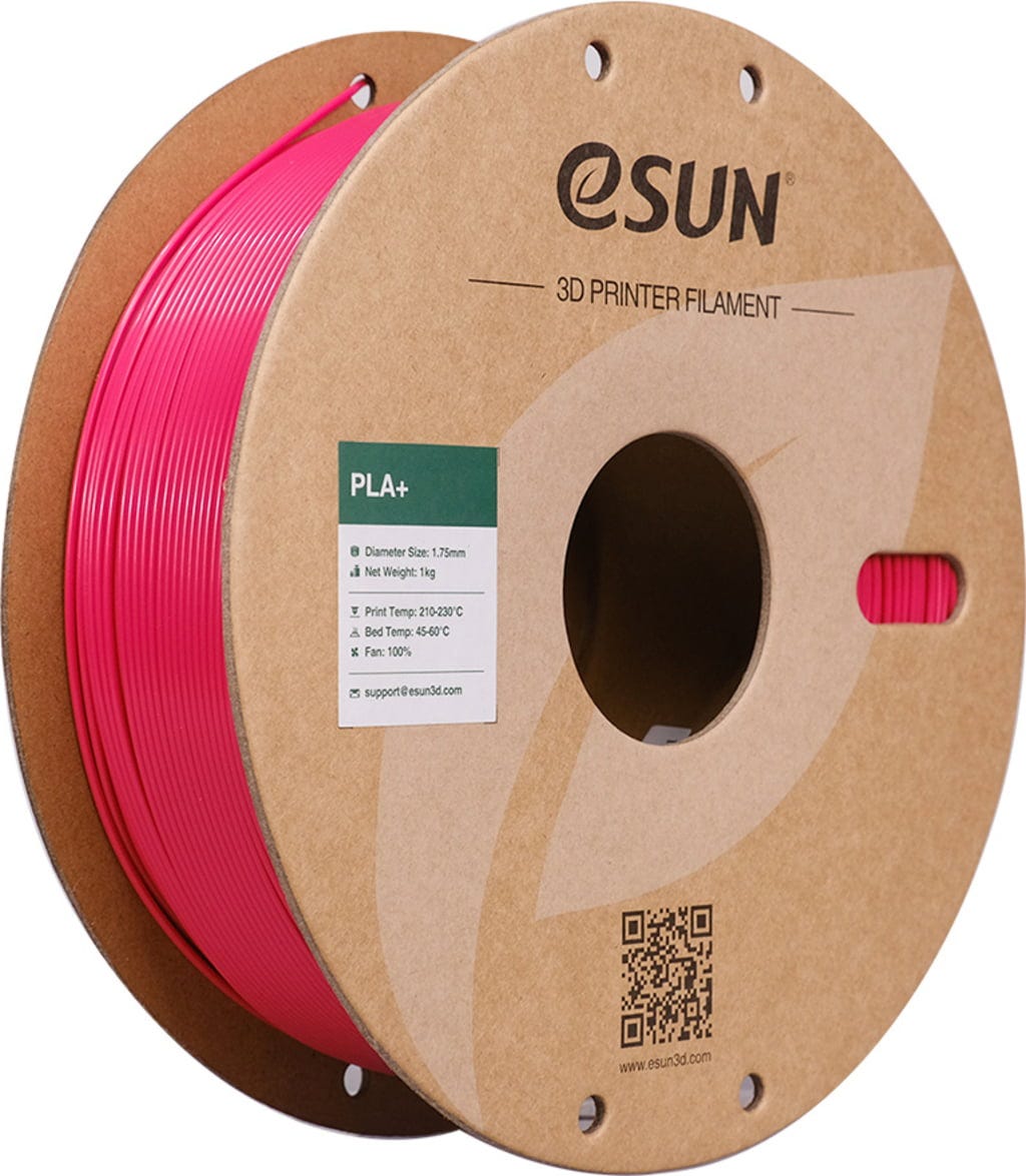 eSUN  PLA+ Magenta, 1,75 mm / 1000 g    PLA-Filament mit verbesserten physikalischen Eigenschaften