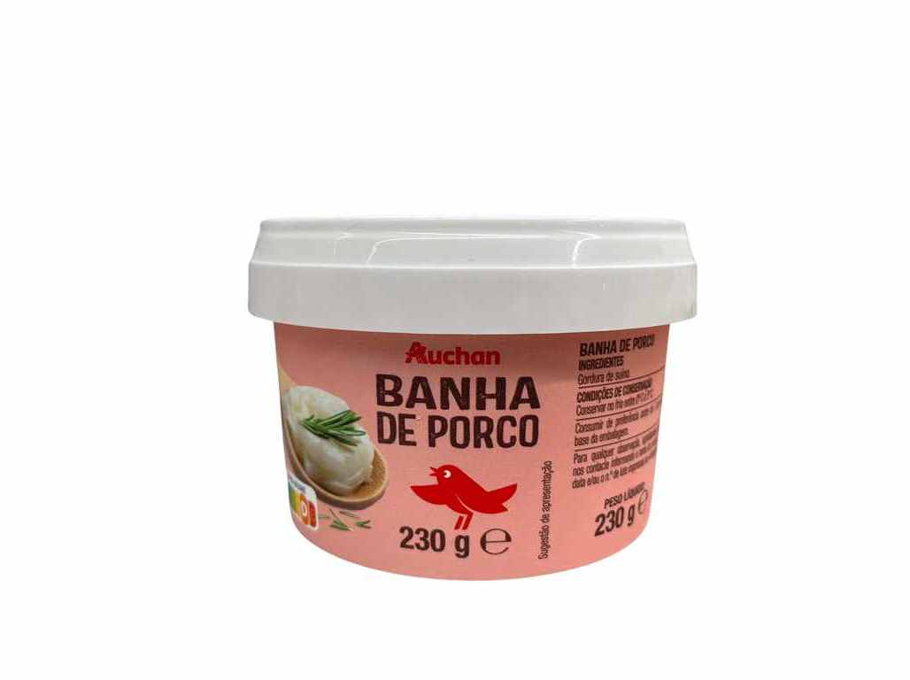 BANHA AUCHAN DE PORCO 230G
