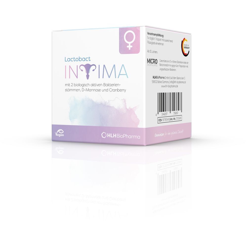 Lactobact INTIMA - 3-fach stark für die Frau mit Cranberry, D-Mannose und Milchsäurebakterien